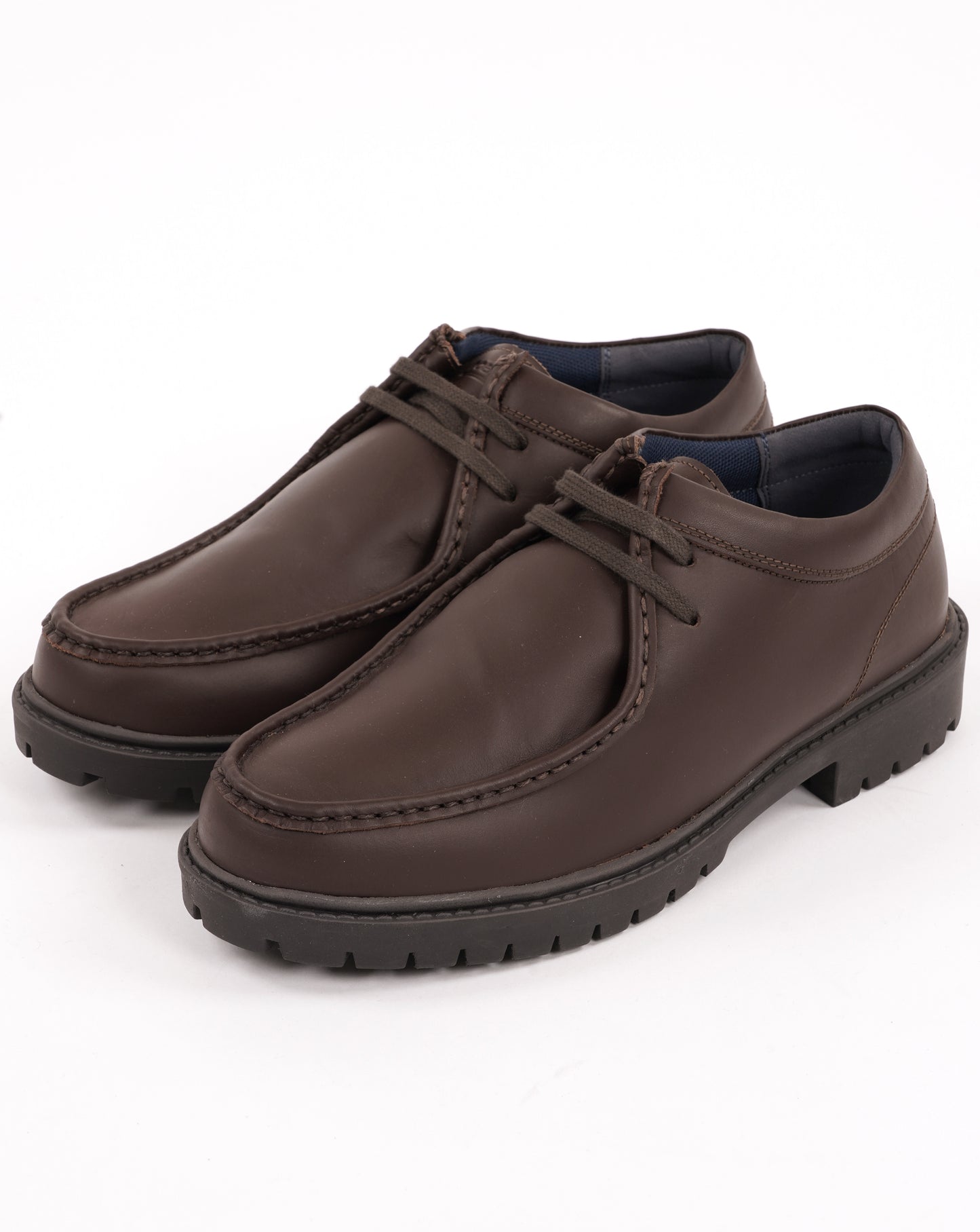 Roamers Apron Leather Shoes Brown