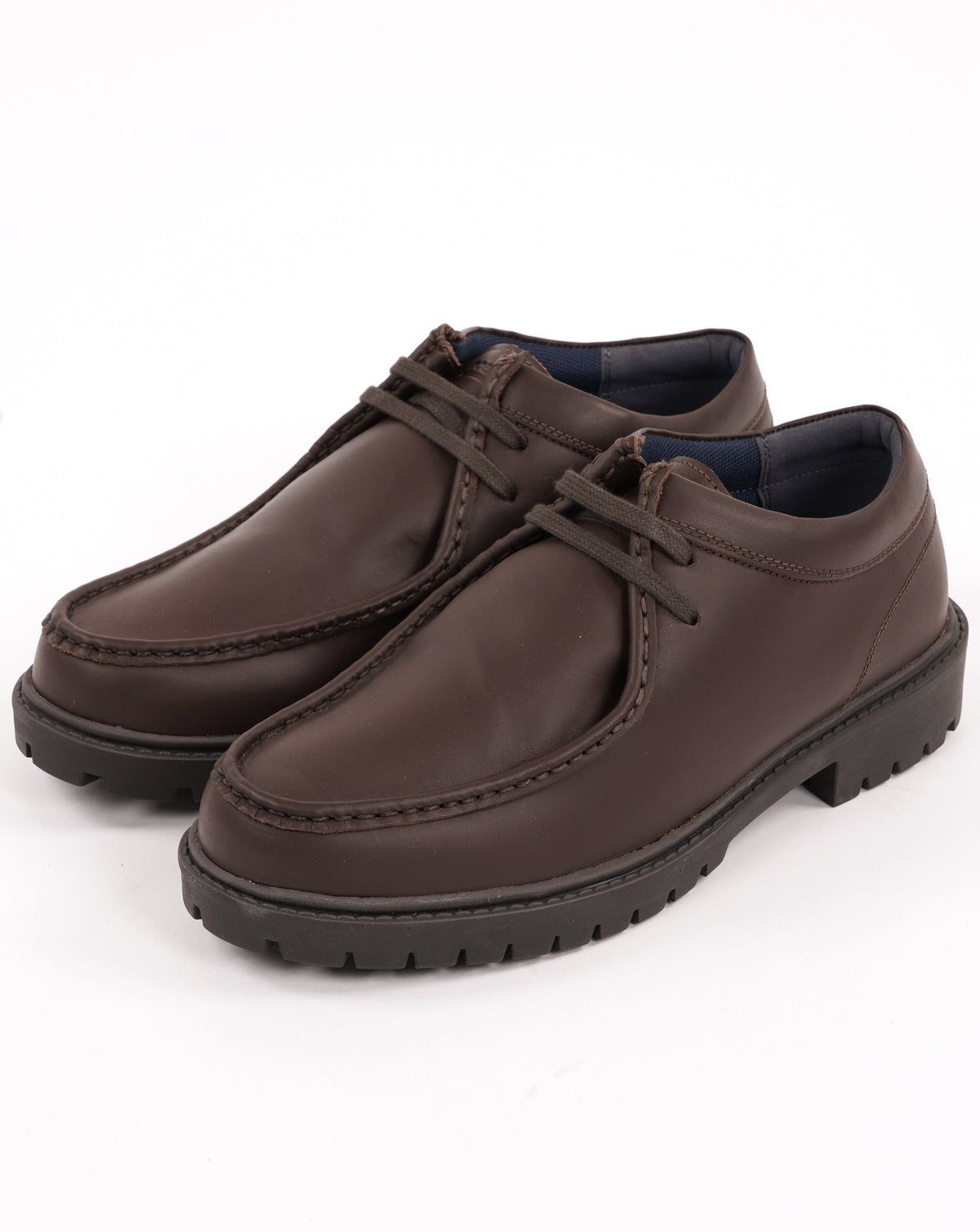 Roamers Apron Leather Shoes Brown
