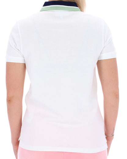 Sergio Tacchini Carina Polo White/Navy Blue