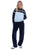 Fila Vintage Giovana Velour Track Top Navy/Sky Blue