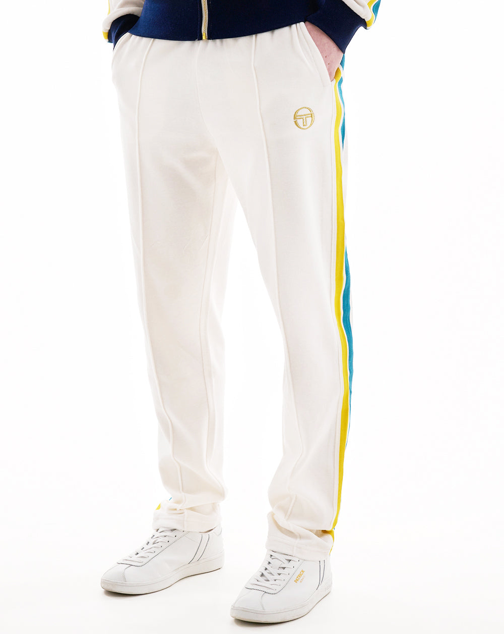 Sergio Tacchini Monte Velour Track Pants Gardenia