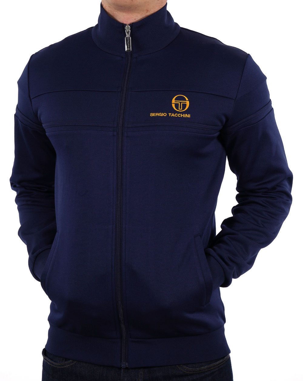 Sergio Tacchini Masters Track Top Navy Gold