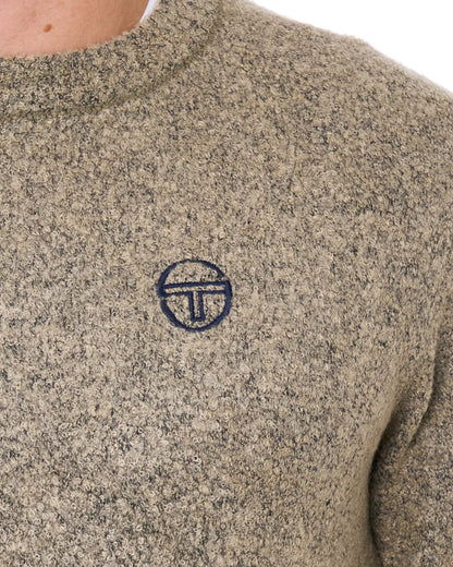 Sergio Tacchini Caputo Boucle Crew Knit Light Sand
