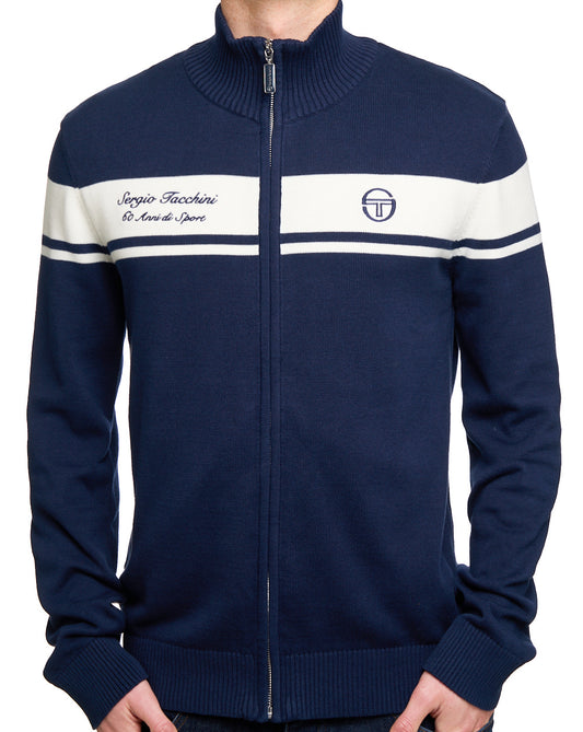 Sergio Tacchini Sergio Tacchini 60th Anniversary Track Top Box Navy Blue/Gardenia