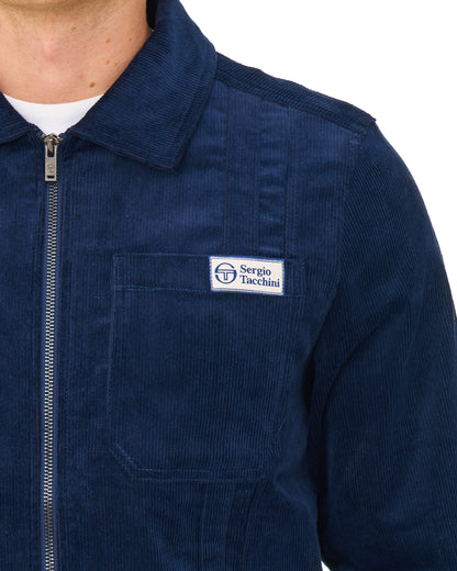 Sergio Tacchini Amico Corduroy Jacket Navy Blue