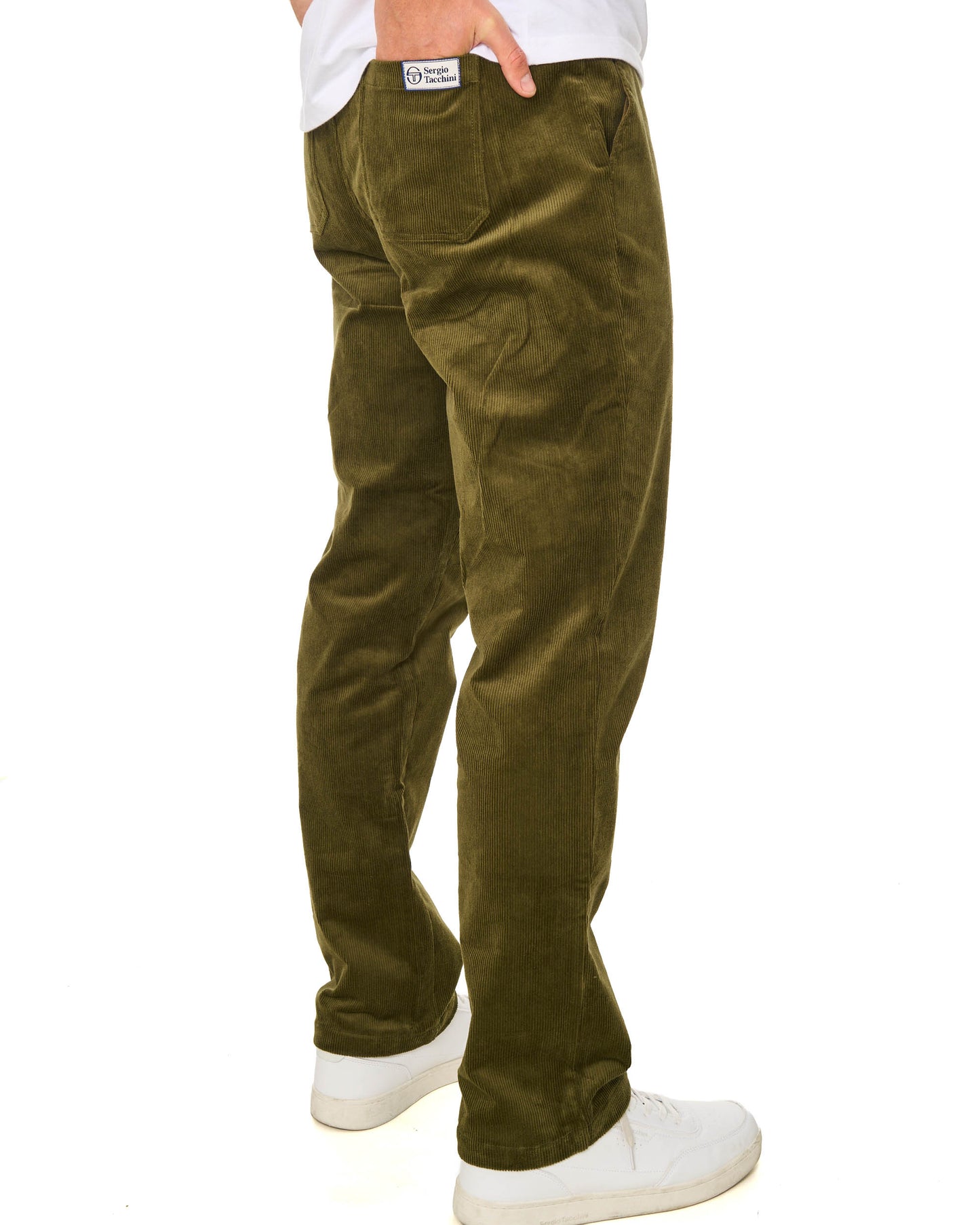 Sergio Tacchini Amico Corduroy Pants Dark Olive