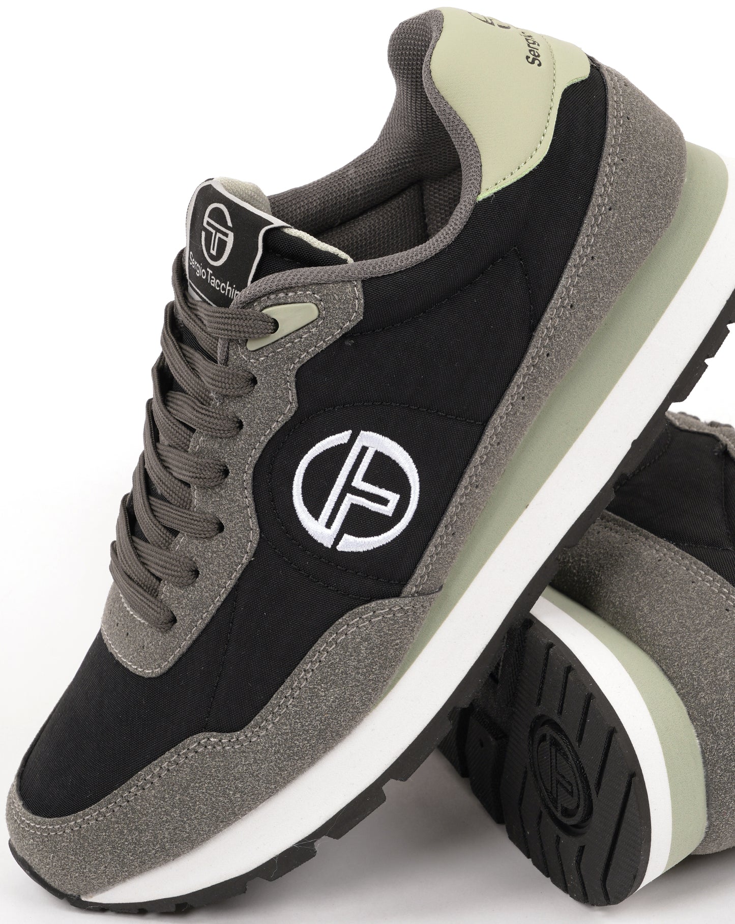 Sergio Tacchini CT100 Mix Trainers Black/Turbulence/Seafoam