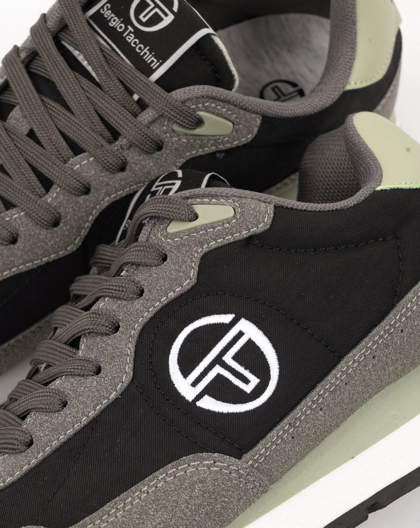 Sergio Tacchini CT100 Mix Trainers Black/Turbulence/Seafoam