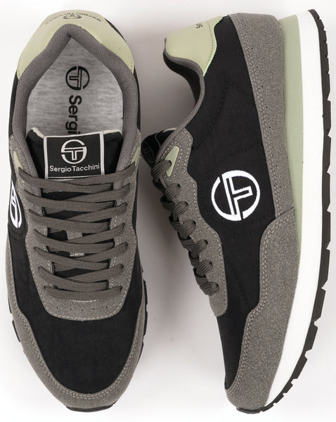 Sergio Tacchini CT100 Mix Trainers Black/Turbulence/Seafoam