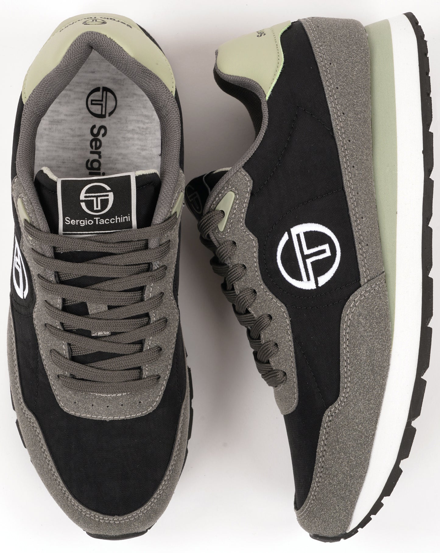 Sergio Tacchini CT100 Mix Trainers Black/Turbulence/Seafoam