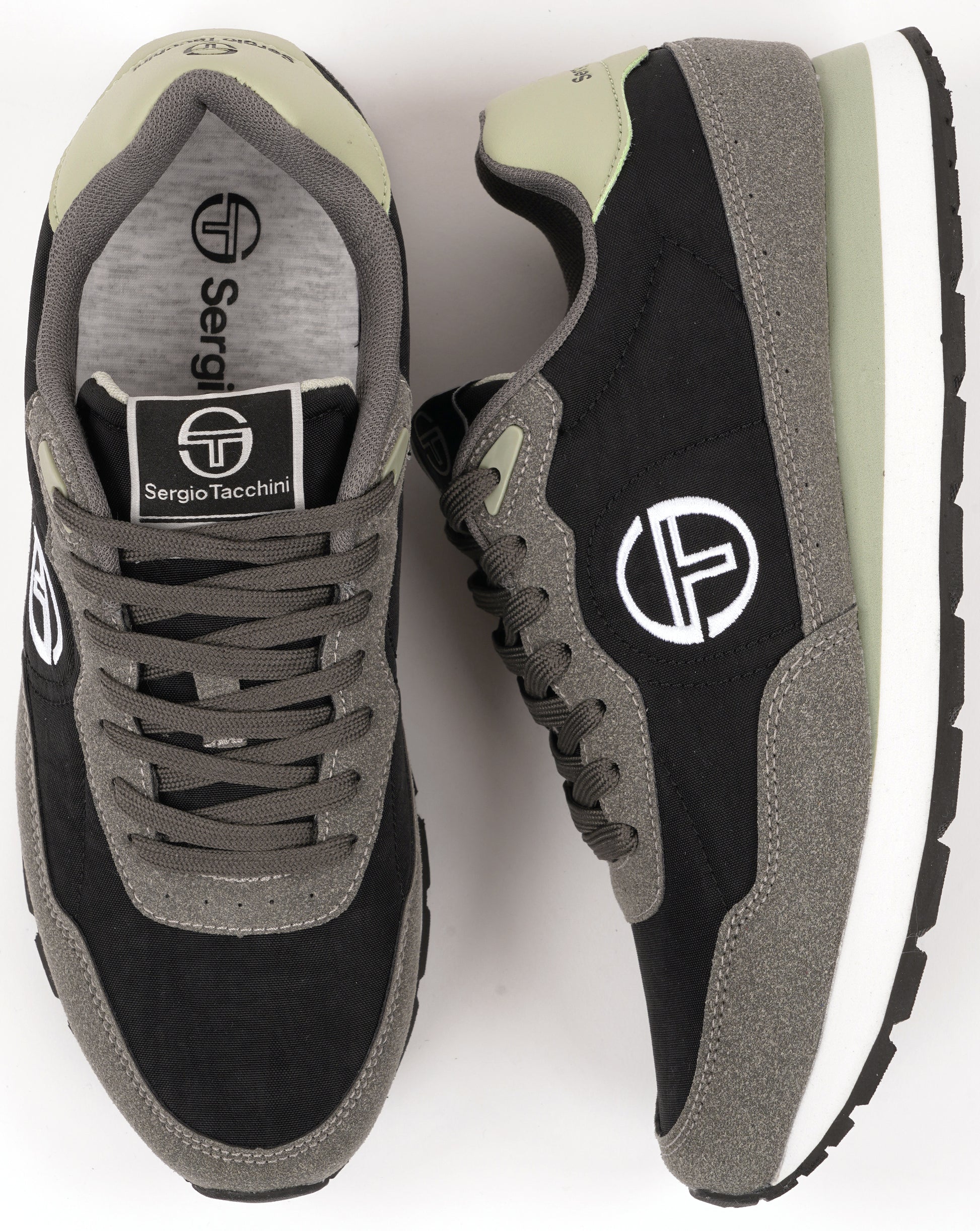Sergio Tacchini CT100 Mix Trainers Black/Turbulence/Seafoam