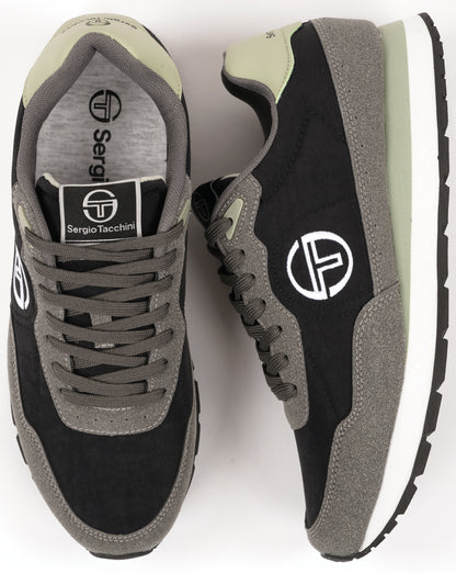 Sergio Tacchini CT100 Mix Trainers Black/Turbulence/Seafoam