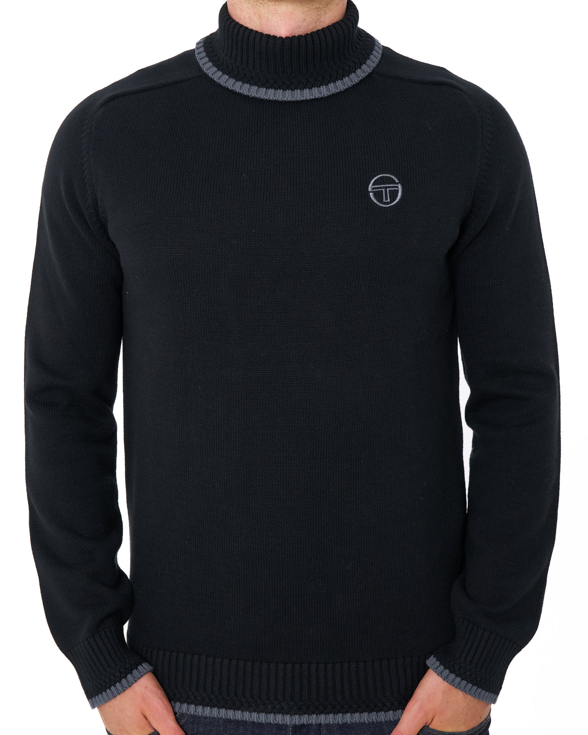 Sergio Tacchini Roll Neck Knit Black