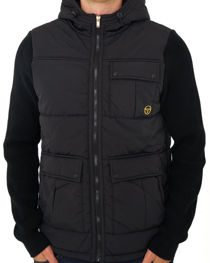 Sergio Tacchini Cassini Hybrid Nylon Jacket Black