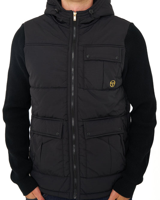 Sergio Tacchini Sergio Tacchini Cassini Hybrid Nylon Jacket Black