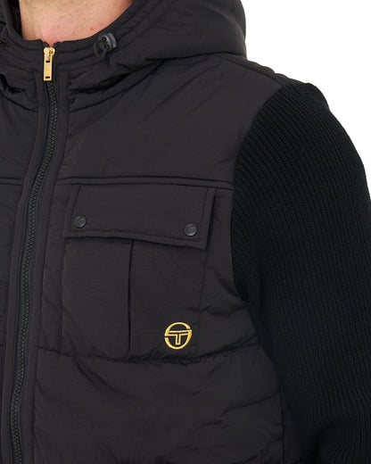 Sergio Tacchini Cassini Hybrid Nylon Jacket Black