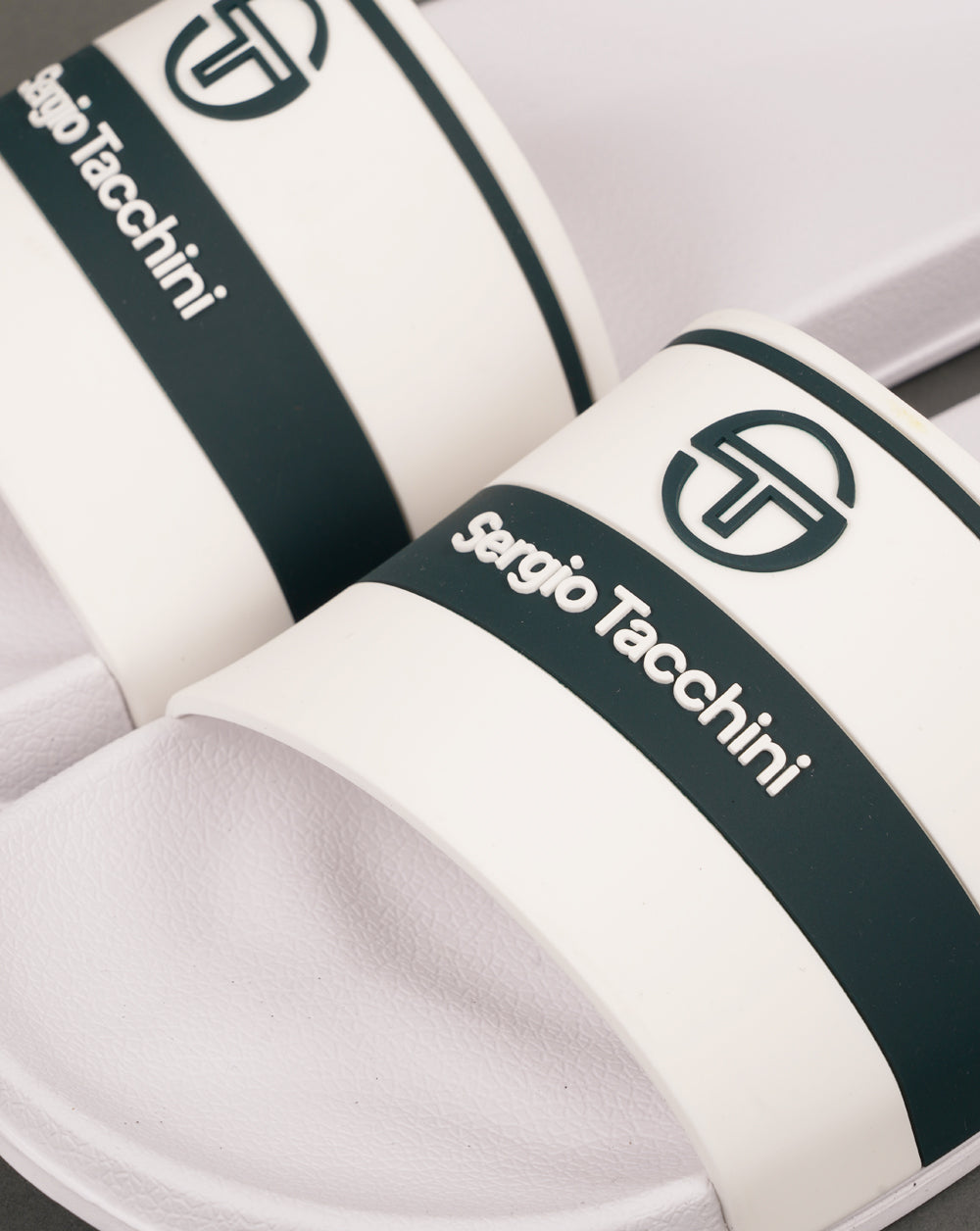 Sergio Tacchini Caspio Pool Sliders White/Blue