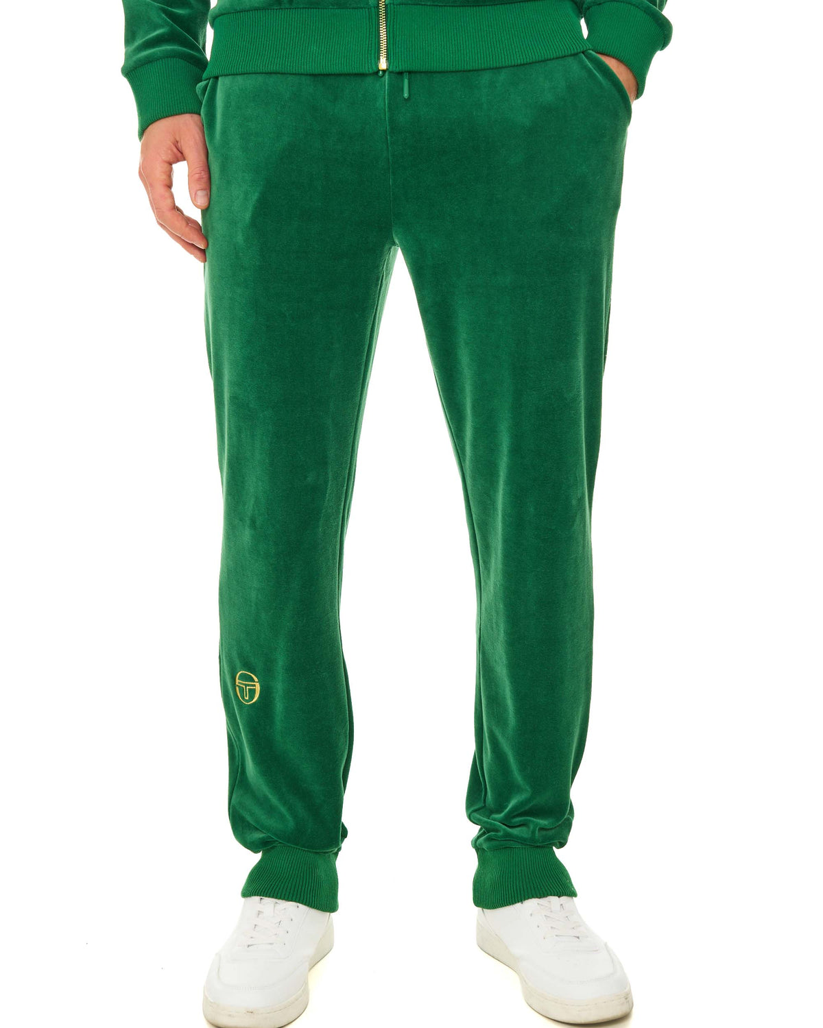 Sergio Tacchini Classic Velour Track Pants Green