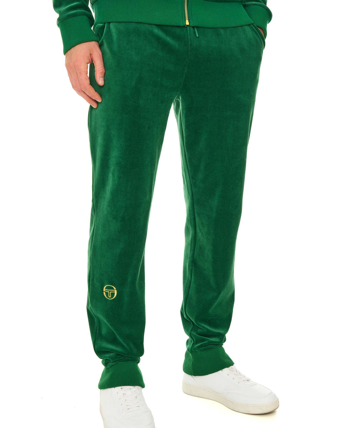 Sergio Tacchini Classic Velour Track Pants Green