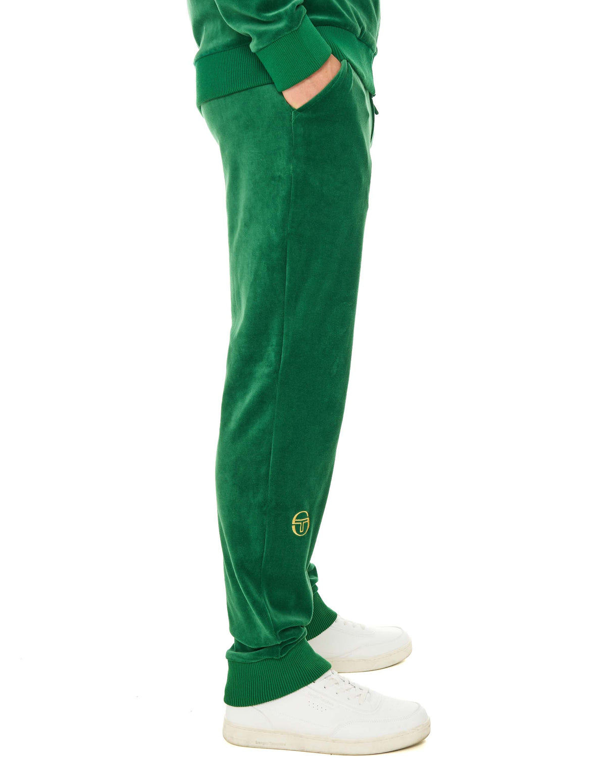 Sergio Tacchini Classic Velour Track Pants Green