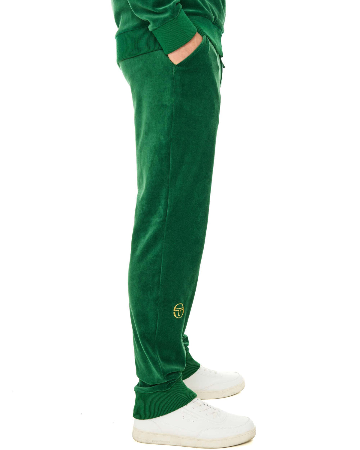Sergio Tacchini Classic Velour Track Pants Green