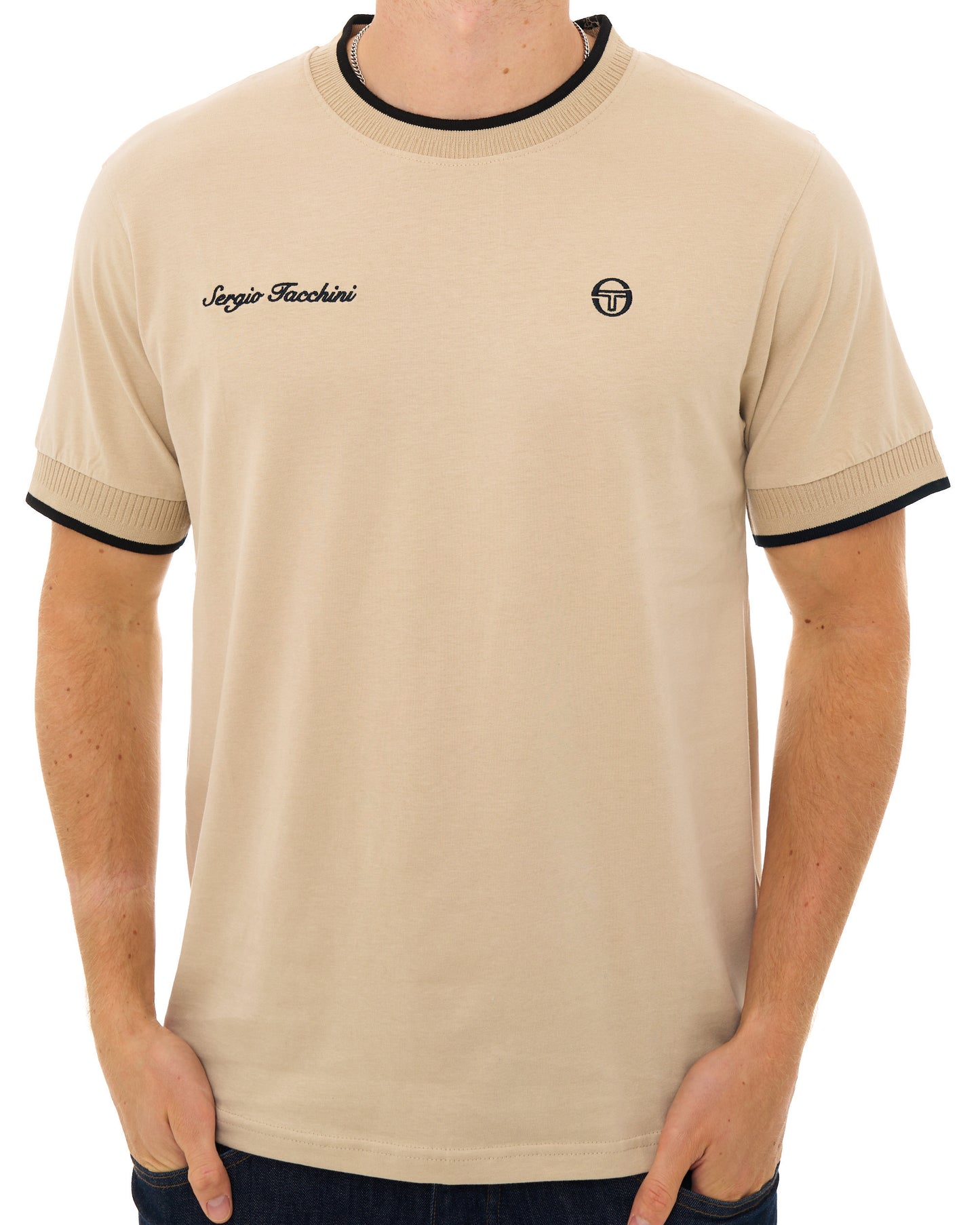 Sergio Tacchini Conte T Shirt Light Sand