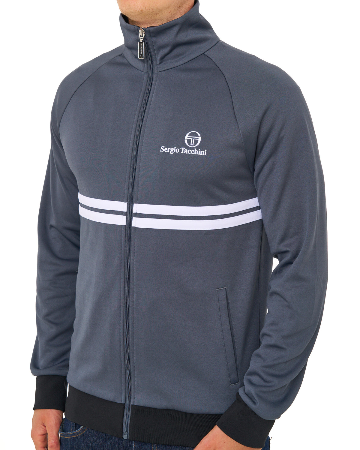 Sergio Tacchini Dallas Track Top Dark Grey