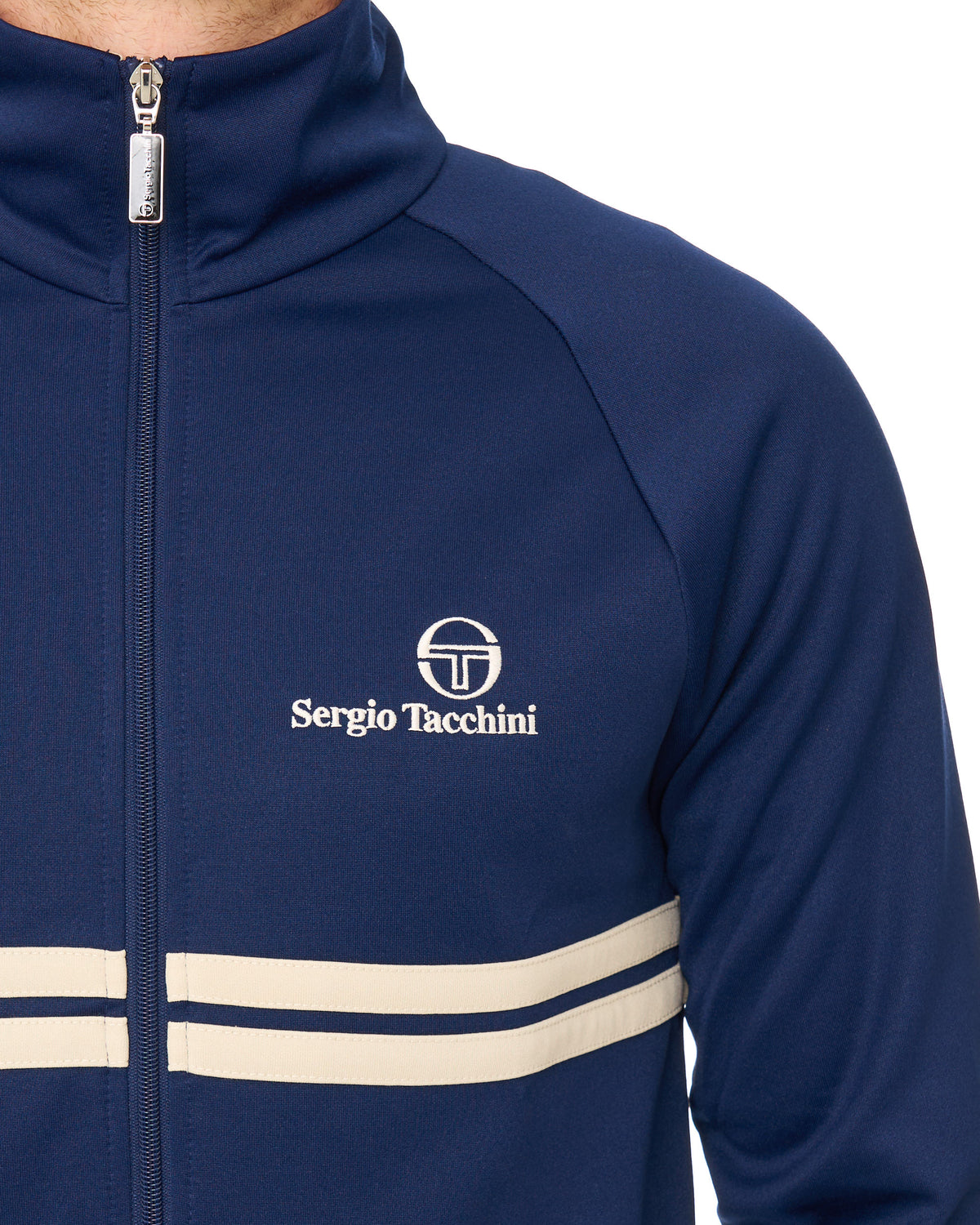 Sergio Tacchini Dallas Track Top Navy Blue/Light Sand