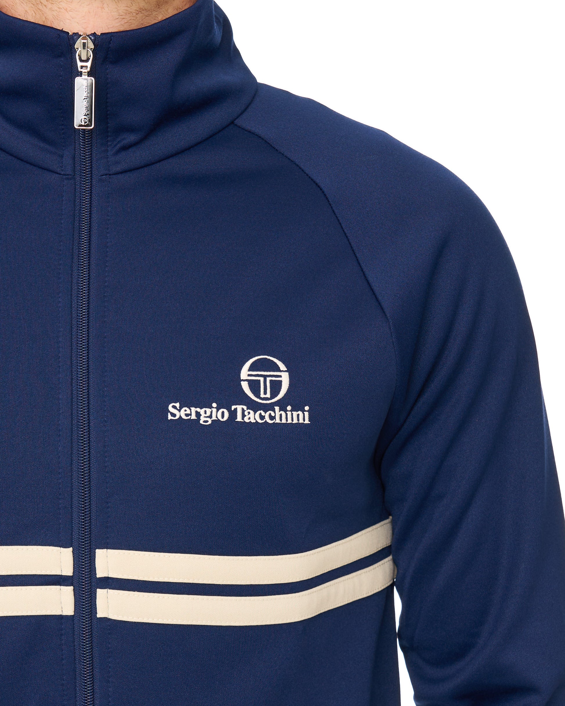 Sergio Tacchini Dallas Track Top Navy Blue/Light Sand