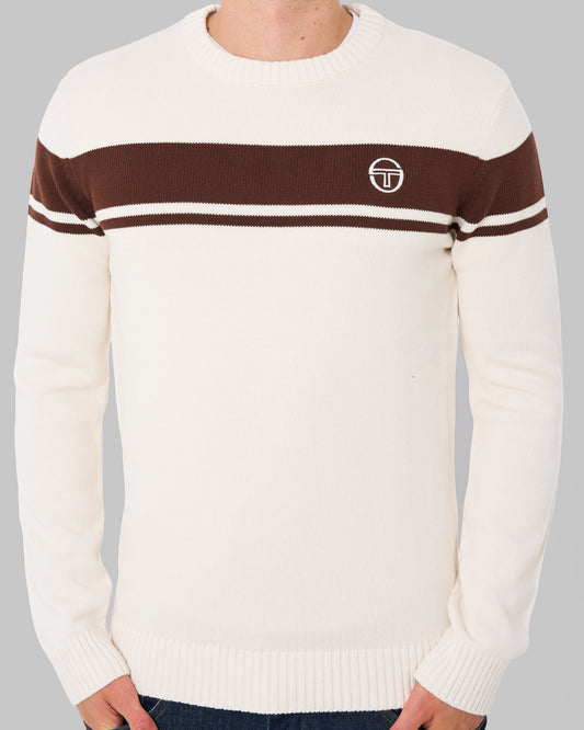 Sergio Tacchini Sergio Tacchini Masters Crew Knit Gardenia