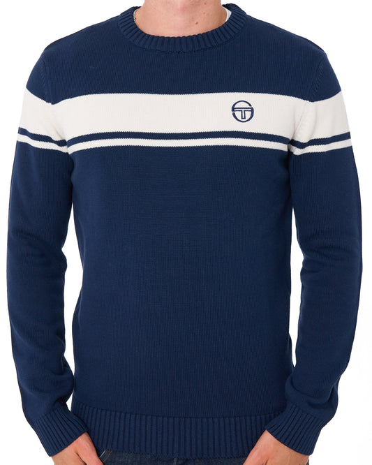 Sergio Tacchini Sergio Tacchini Masters Crew Knit Navy