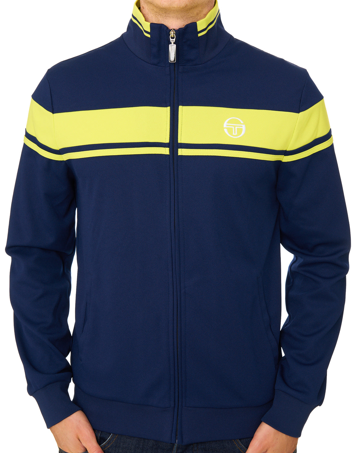 Sergio Tacchini Masters Track Top Navy Blue/Green