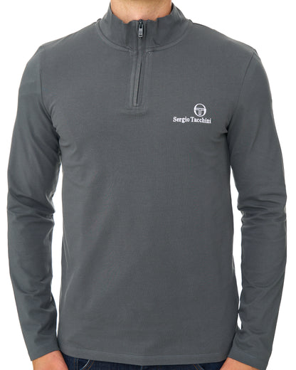 Sergio Tacchini 1/4 Zip Top Dark Grey