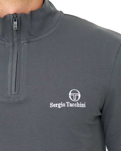 Sergio Tacchini 1/4 Zip Top Dark Grey