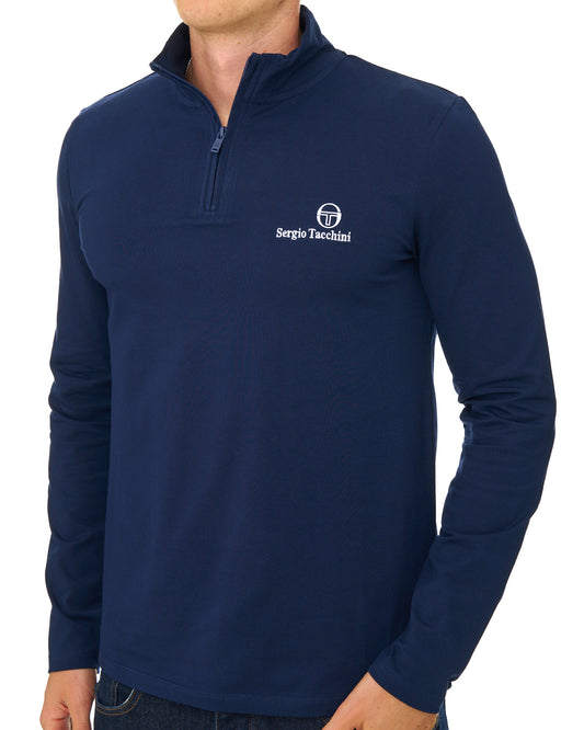 Sergio Tacchini Sergio Tacchini 1/4 Zip Long Sleeve Top Navy