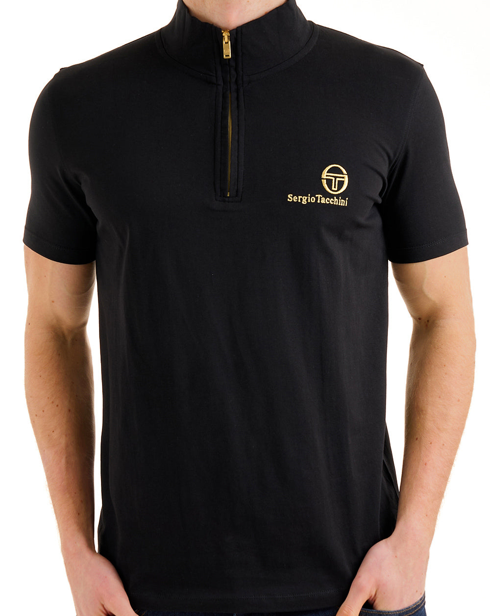 Sergio Tacchini Daytone 1/4 Zip Top Black