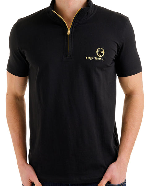 Sergio Tacchini Daytone 1/4 Zip Top Black