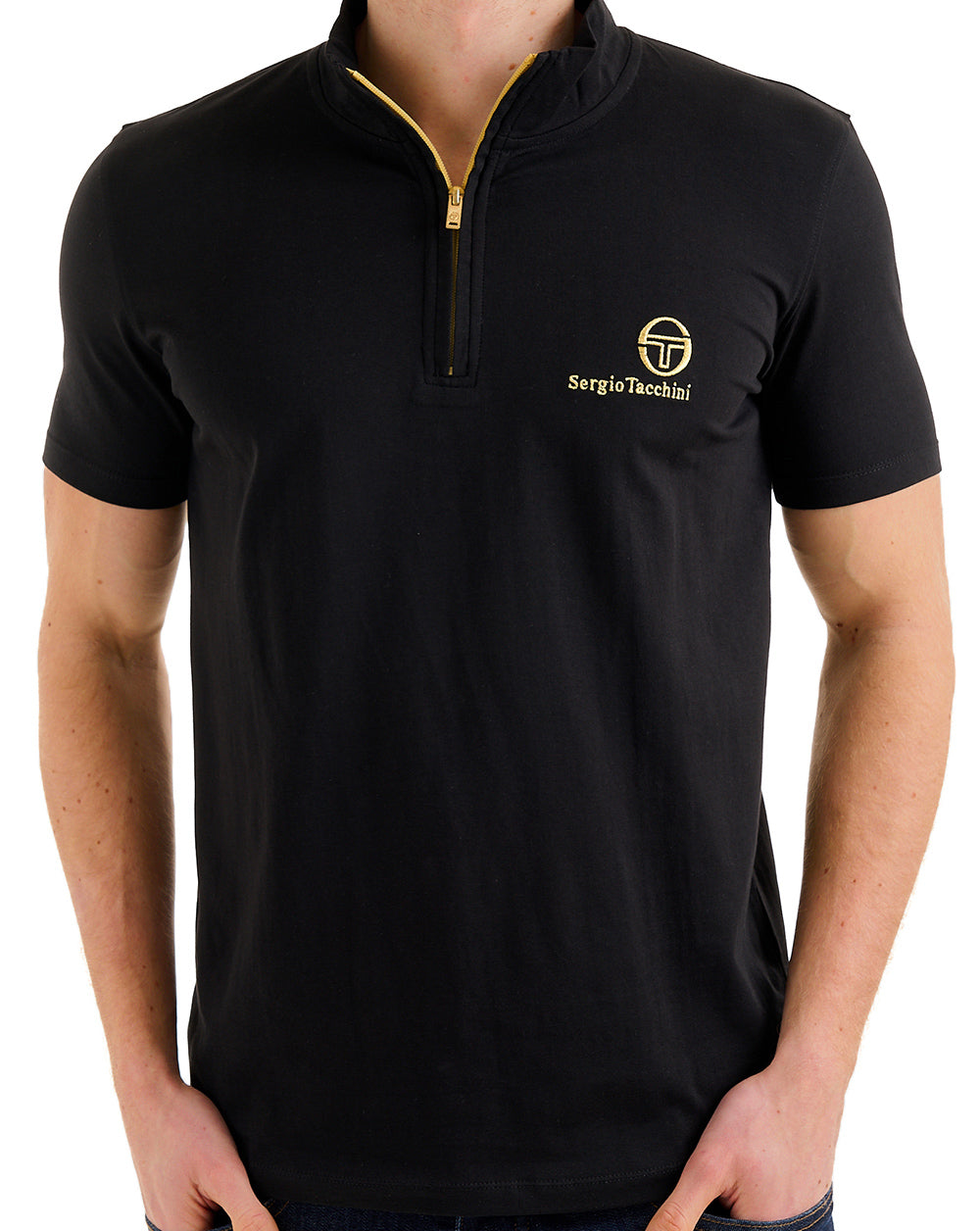 Sergio Tacchini Daytone 1/4 Zip Top Black