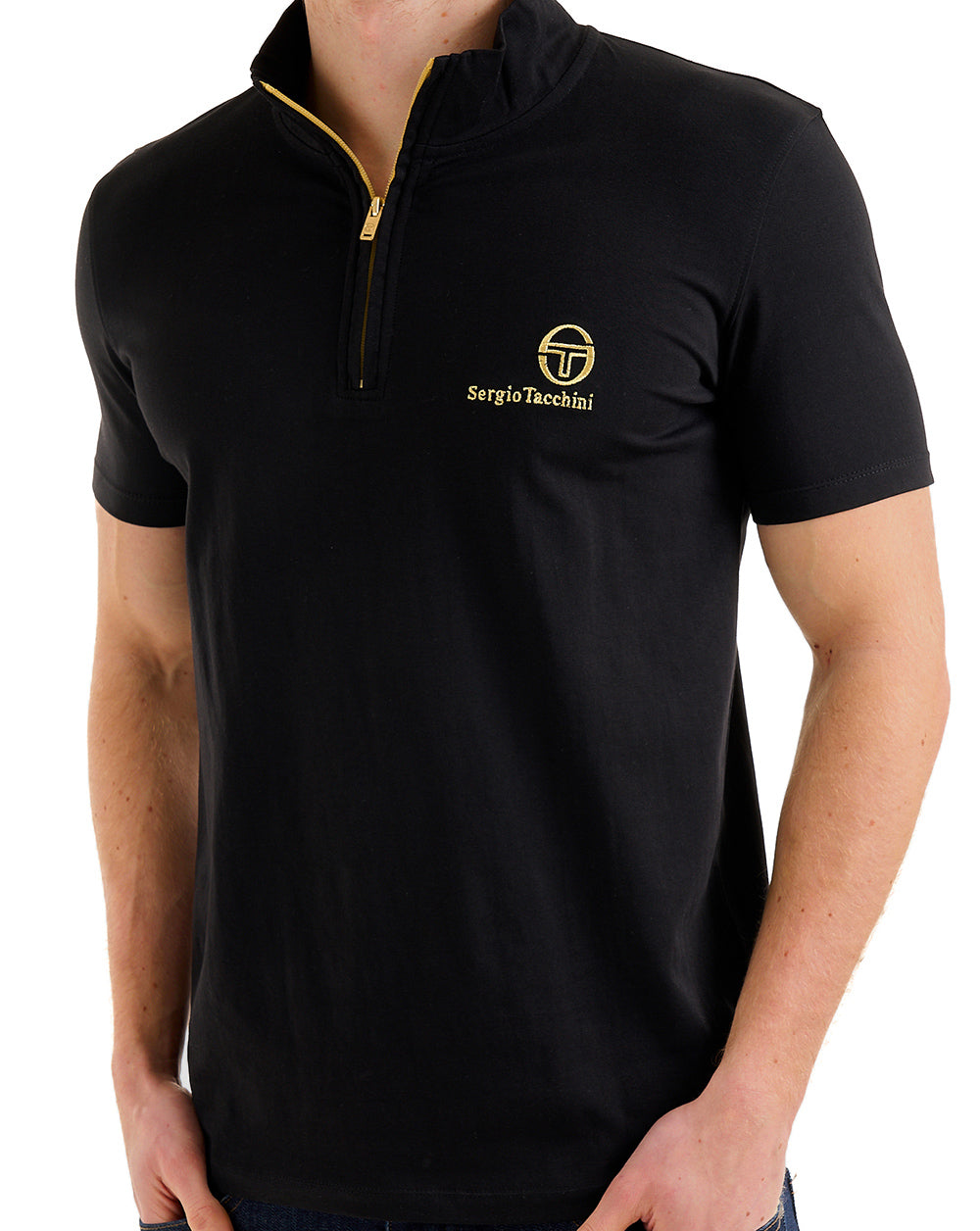 Sergio Tacchini Daytone 1/4 Zip Top Black