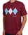 Sergio Tacchini Diamond T Shirt Claret / Sky Blue