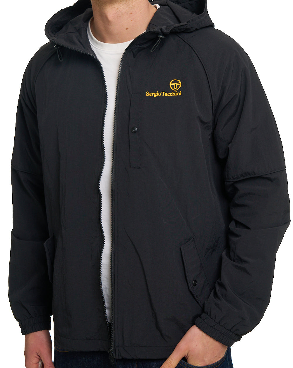 Sergio Tacchini Hooded Jacket Black
