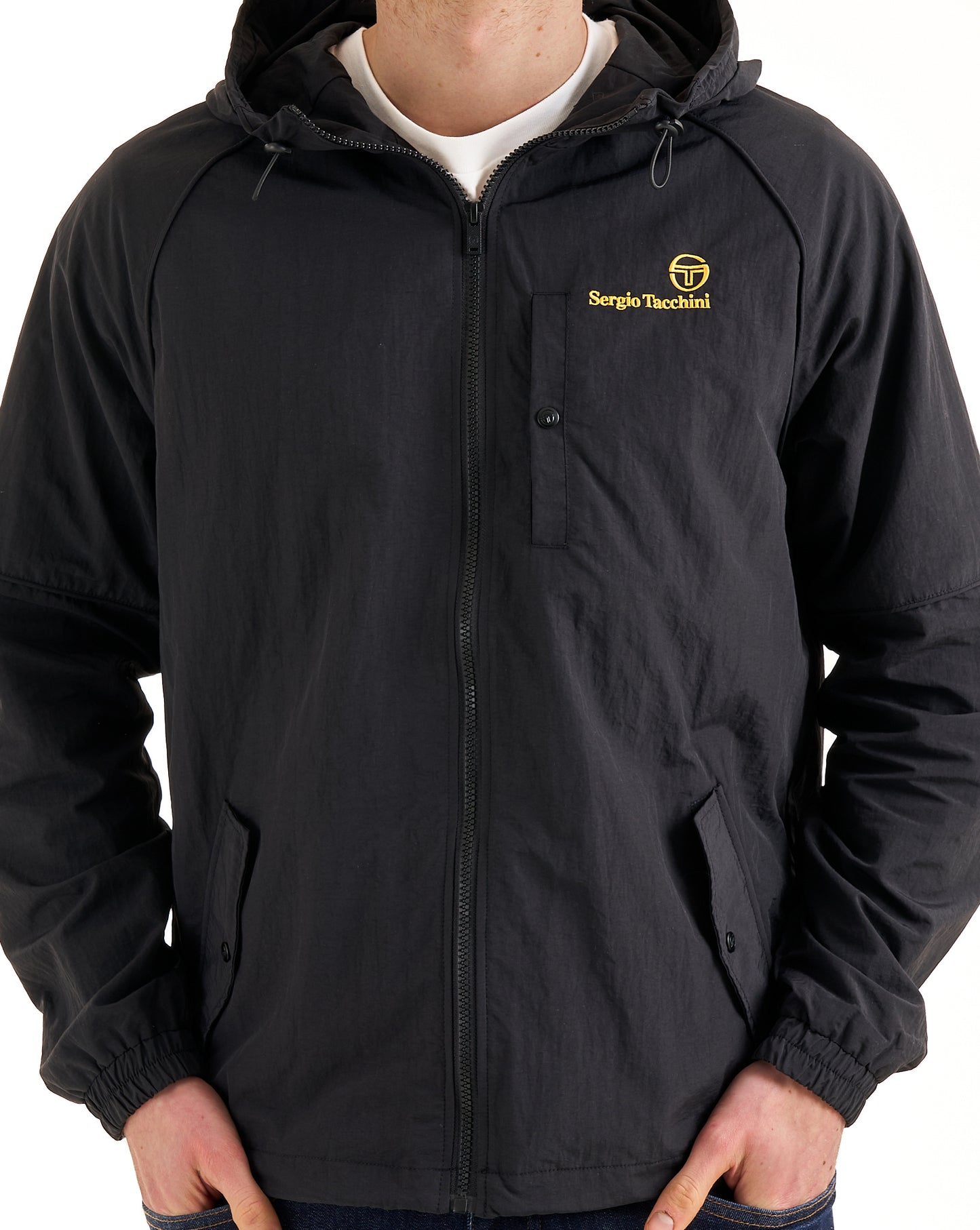 Sergio Tacchini Din Hooded Jacket Black/Old Gold