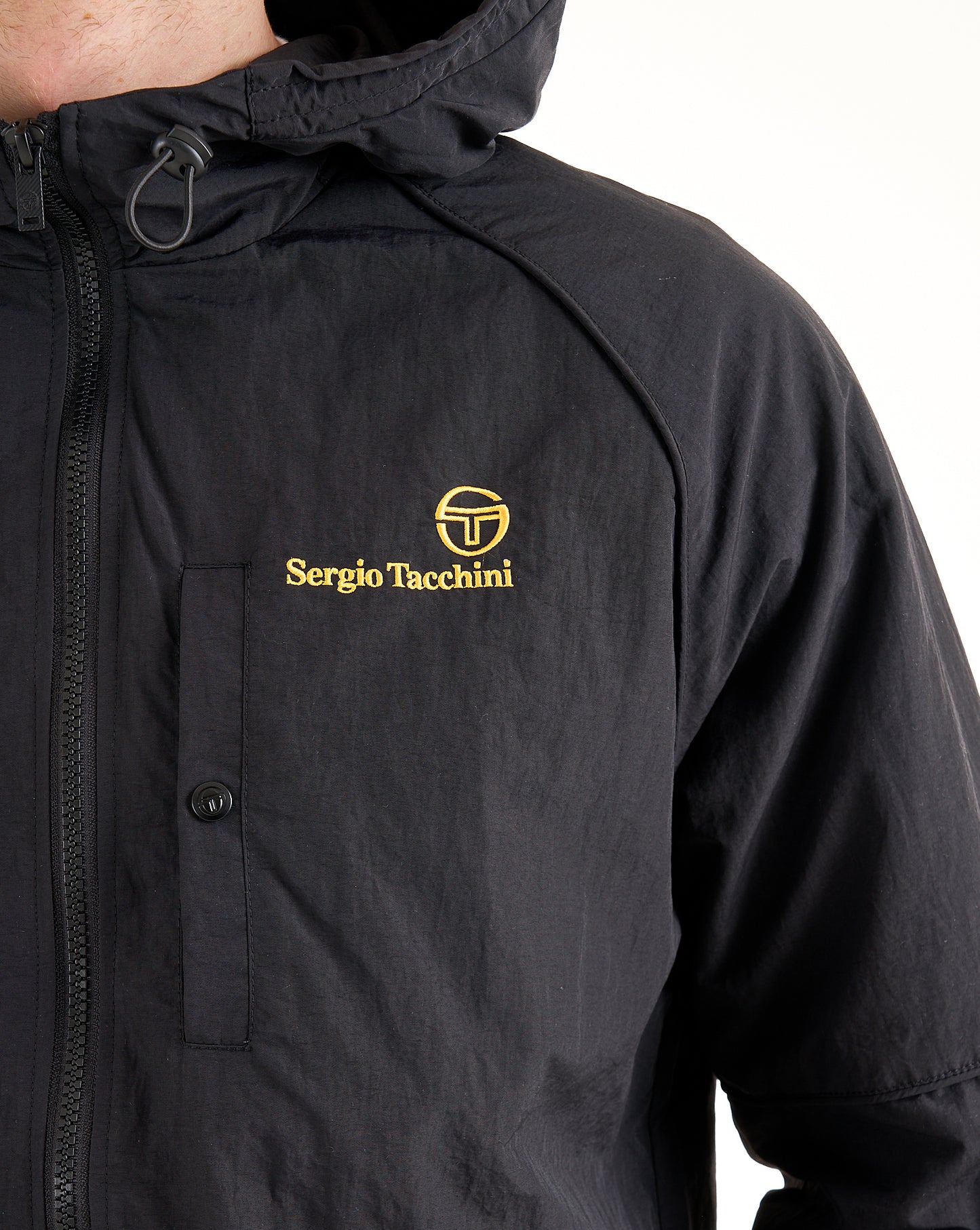 Sergio Tacchini Din Hooded Jacket Black/Old Gold