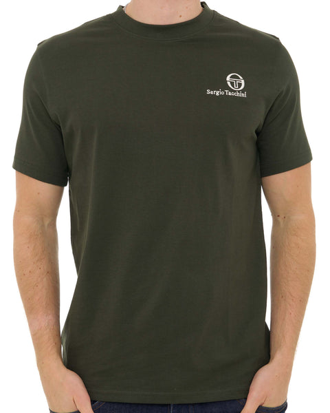 Sergio Tacchini Felton T Shirt Dark Green