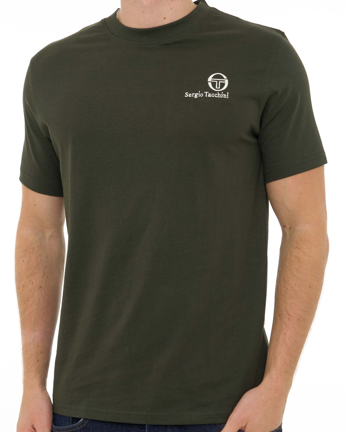 Sergio Tacchini Felton T Shirt Dark Green