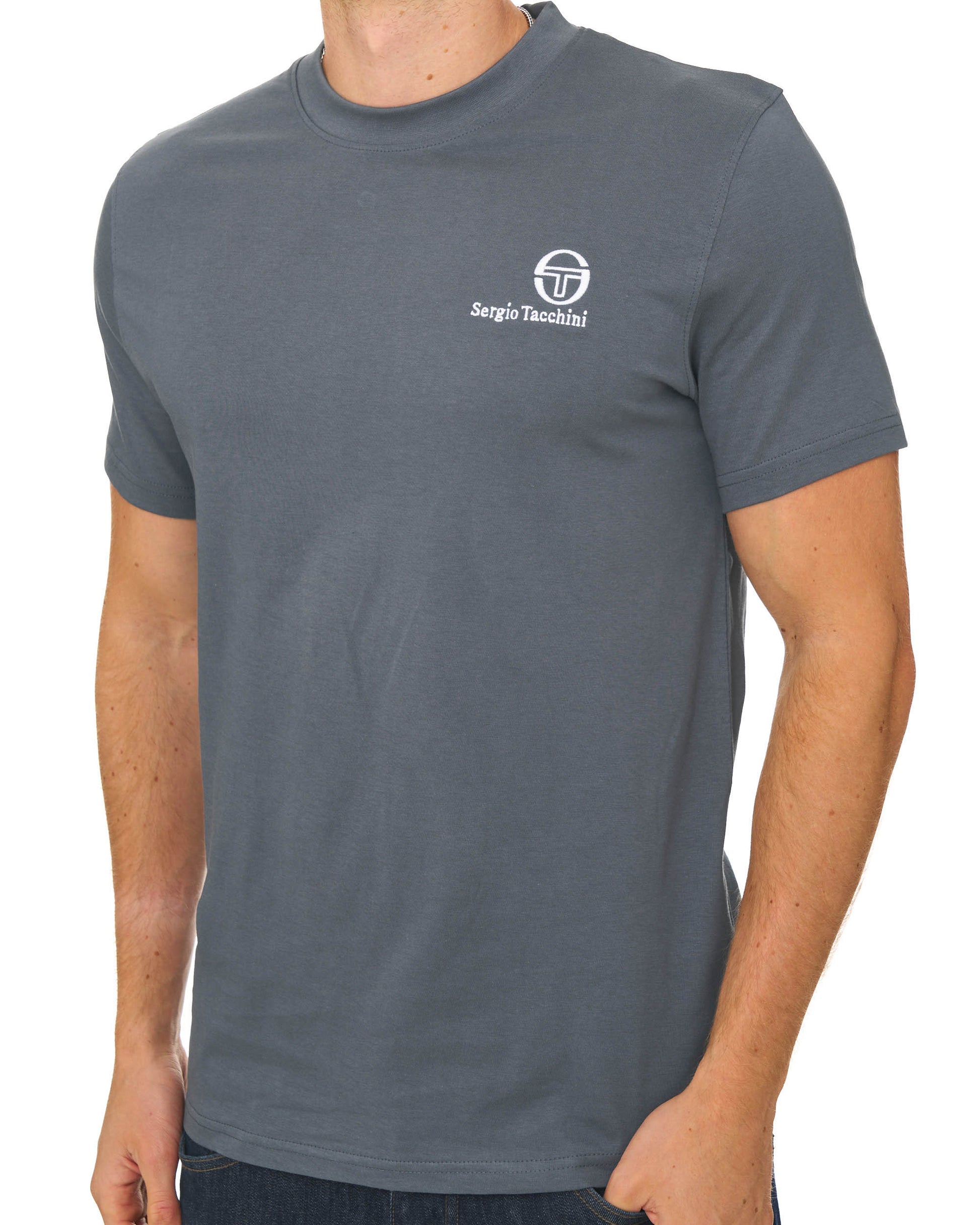 Sergio Tacchini Felton T Shirt Dark Grey