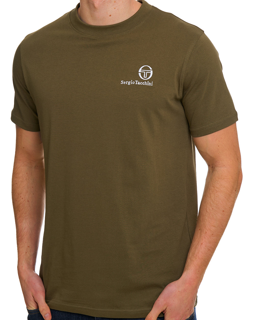 Sergio Tacchini Felton T Shirt Dark Olive
