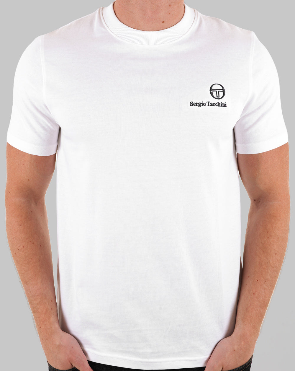 Sergio Tacchini Felton T Shirt White/Navy