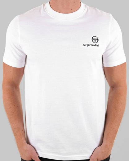 Sergio Tacchini Felton T Shirt White/Navy