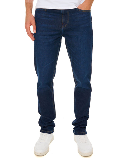 Sergio Tacchini Forza Straight Leg Jeans Indigo Wash